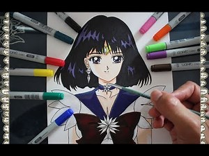 Sailor Moon Epidode 04 Cómo Dibujar a Sailor Saturn Hotaru Tomoe How To /Speed Draw