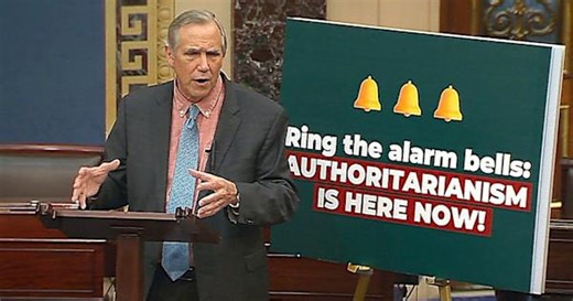 Senator Jeff Merkley delivers 22-hour speech protesting 'authoritarian' Trump