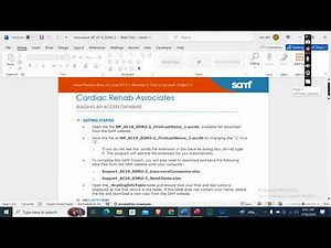 New Perspectives Access 2019 | Module 2: End of Module Project 2 | Cardiac Rehab #newperspectives