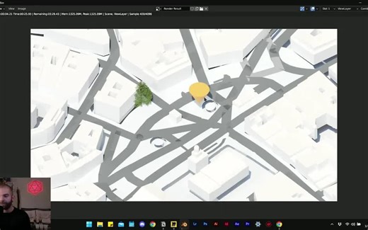 iBlender中文版插件 使用 OSM 插件在 Blender 中创建地图：制作 3D 地形图