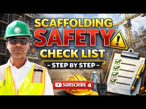 Scaffolding Safety Checklist ✅ | Step-by-Step Guide for Construction Site Safety | Toolbox Talk