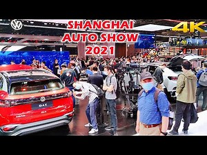 4K Shanghai 2021 AUTO SHOW|Super Mega National Exhibiton Center Walk Tour|上海国际汽车展之国家会展中心|奥迪大众五菱长城展馆