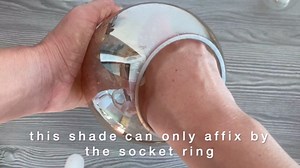 3 Pack Round Sphere Glass Globes for Light Fixtures Replacement, 5.9" Diameter, Clear Amber Seeded Bubble Glass Shade for Farmhouse Pendant Light Chandelier Wall Sconce, 1-5/8 Inch Fitter