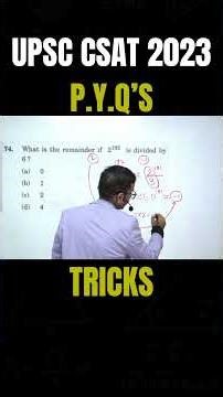 UPSC CSAT PYQ 2023 | Previous Year Questions | UPSC Prelims 2026 | By Neelesh Sir | by Neelesh sir