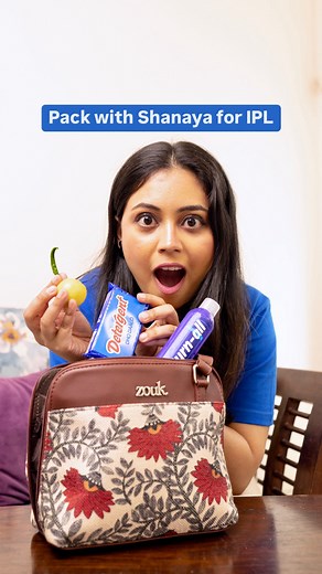 Zouk on Instagram: "Essentials? MI ka photo, trophy ka sapna, aur dushman team se bachne ke liye “nimbu mirchi” 😚 My Zouk Sling Bag is full fan energy! 🎉 Coz when you’re this ready, victory’s just a formality! 🏆 [Bags, Cricket, MI, Trophy, Match, Photo, WIMB] #Zouk #ZoukBags #SlingBags #ABagfulOfYou #Cricket #Match #ProudlyIndian #Vegan #CrueltyFree #Handcrafted"