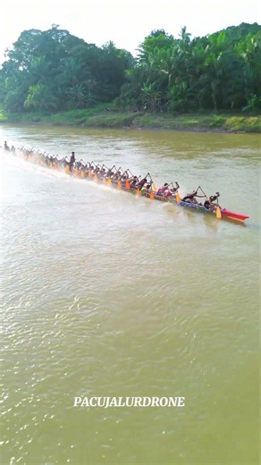 June tournament preparation training in Inuman sub-district #boatrace #festival #pacujalur #longboat