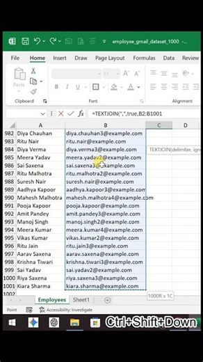Send 1000 Emails Using Excel 🚀Learn the Excel TEXT function & bulk email trick for office work and