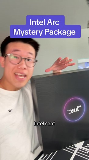 Intel Arc mystery package unboxing! #intelarc #intel #intelambassador #prbox #unboxing #gpu #tonytechbytes
