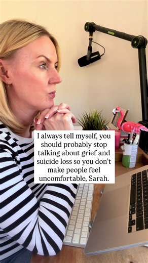 The awkward silence when I mention that I’ve lost both my parents and my first husband to suicide when I was pregnant? That slight pause. The subject change. The head tilt. The ‘oh’ that fills the room. The loneliness of carrying it is so real - but shame dies in the light. I talk about it because I remember the version of me scrolling at 2am, desperately seeking connection - just one person who got it. Who’d been there. Who wouldn’t flinch. I sat with three of the heaviest losses a person can c