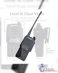 Baofeng UV-E70 UV-9R Plus Walkie Talkie 8Watts Walkie Talkie Bf-uv9r Plus Ip67 Waterproof Uhf/VHF...
