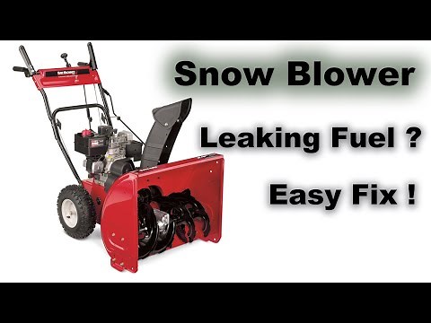 Fixing a Leaking Fuel Line on a Yard Machine Snow Blower - DIY Guide