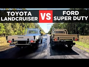 Drag Race: 2026 Ford Ranger Super Duty vs Toyota LandCruiser 70 Series – 0-100 & comparison