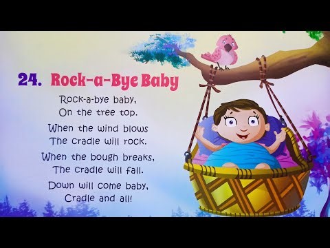 Rock a Bye Baby | Nursery Rhymes| Songs & Poems|JrKg |SrKg | Lkg | कॉमन राइम्स बच्चों के लिए