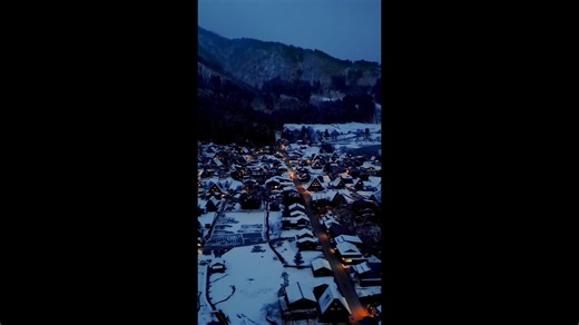 Japan's Winter Majesty: Soaring Over Snowy Splendor.