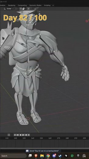 100 Days of Digital sculpting in Blender Day 82