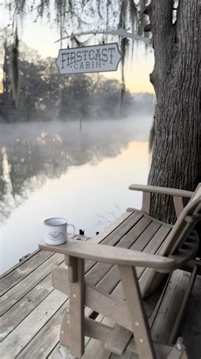 5.6K views · 154 reactions | First light, hot mug in hand, lake fog drifting off the surface. | FirstCastCabin | Facebook