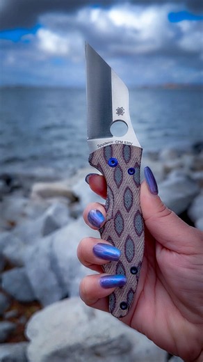 Custom Spyderco Yojimbo python micarta scales #knifelife #knifecommunity #edcgear #customknife #edc