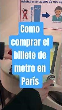 Cómo comprar el ticket de metro en París 🚇 (Metro, RER y Tren explicado fácil) #paris