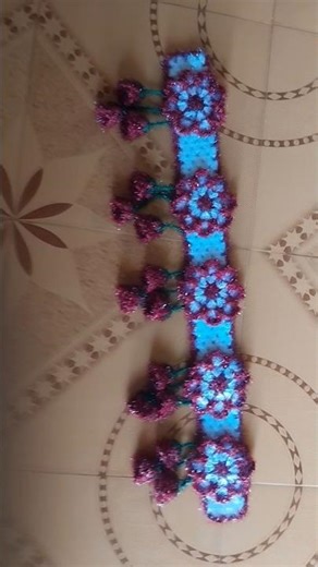 wow Amazing woolen toran 💯 How to crochet door hanging toran 💫 #trending #shorts #crochet #toran॥