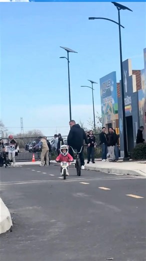 2-Year-Old Bike Racer SHOCKS Everyone 😱🏁 #shorts #fyp #racer @babyusaworld