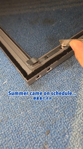 No-hammer card metal mesh window screen - simple, practical, and easy to install and remov#qiangning
