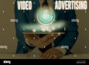 Handwriting text writing Video Advertising. Conceptual photo encompasses online display advertisements that have video Stock Photo - Alamy
