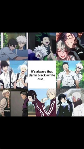 Anime's Best Black & White Hair Duo 😂