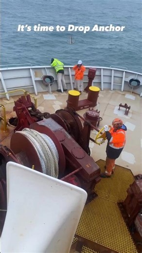 Process 🚧of anchor⚓ drop📍in ship 🚢#anchor #drop #ship #engineering #ocean #sailor