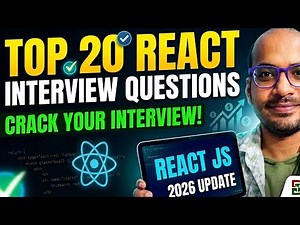 Top 20 React JS Interview Questions & Answers in 2026 🚀3 July 2026