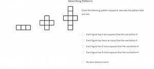 Describing PatternsGiven the following pattern sequence, desc... | Filo
