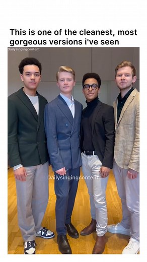 Pop Culture & Music on Instagram: "👉🏻Follow (@dailysingingcontent) for more, thank you all💛 . . . Via - @germangents . . . DM for credit or removal request (no copyright intended) ©️ All rights and credits reserved to the respective owner(s) . . . #acappella #barbershop #music #quartett #bass #tenor #jazz #pop #classic #charts #comedianharmonists #suits #shboom #lifecouldbeadream"