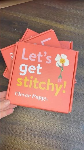 I’m in ❤️ with these Clever Poppy beginner kits. 🪡 #cleverpoppy #embroidery #embroiderykit