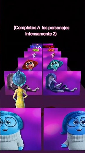 Completo a los personajes de intensamente 2