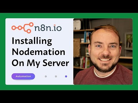 Installing N8N (nodemation) on my server.
