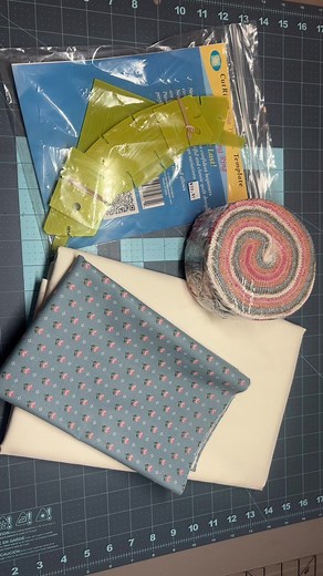 When I stumbled across Donna Jordan’s tutorial for a Scrappy Double Wedding Ring quilt, my mind was consumed. It’s all I’ve thought about since yesterday! I picked out the most gorgeous jelly roll by Moda called Wild Honey, some cream yardage and more Wild Honey for the corners. First project of 2026 is way out of my comfort zone, but let’s get this started! I’ll make sure to update as I go! #fypシ #quilting #doubleweddingringquilt #modawildhoney