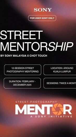 Street Mentoring with Chot Touch is a full-year intensive program that started in 2025. Only 8 students are selected each year. Participants are exposed to practical street photography techniques, real field training, and the raw reality of the Malaysian street photography scene. More than just taking photos — it’s about building vision, discipline, and character. #StreetMentoring #streetmentorship #ChotTouch #StreetPhotographyMalaysia #FJM #Mentorship2025 #SonyAlphaMY #workshop #kualalumpur #Ma