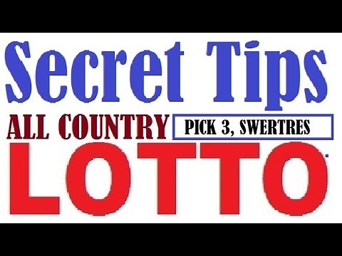 How to win Lottery - Pick 3,Swertres and 3 Digits Lotto Secret Tips to Hit Straight 100% Everytime