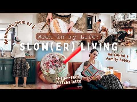 A WEEK IN MY LIFE: discovering matcha, puzzle party, home cooking | Mothering during a COLD SNAP!