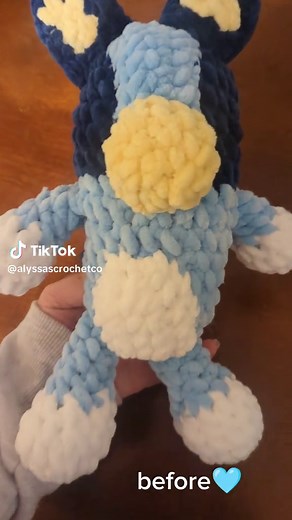 Crocheting Bluey Plushie: Final Touches Tutorial