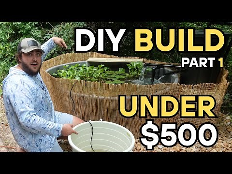 Ultimate DIY Mini Pond Build (Part 1) | Best Pond Under $500