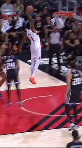 Flying through the lane, Blake Wesley throws down the MEAN one handed hammer! 😤 | NBA