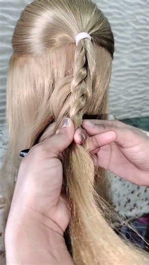 Bow Twist Twin Braid Hairstyle 💫🤩♥️#bow #twist #twins #braids #hairstyle #cute #viral #shortsvideo