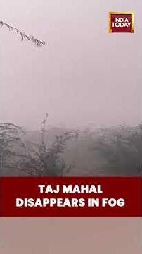 Dense Fog Engulfs Agra; Taj Mahal Obscured at Taj View Point ADA