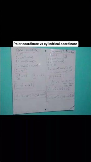 Acceleration and velocity in polar and cylindrical coordinate system_bsc physics #physics #viral