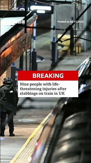 Nine people seriously injured after stabbings on Doncaster-London train in UK. #BBCNews