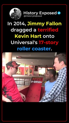 When Jimmy Fallon Forced Kevin Hart on a Roller Coaster Ride 🎢😱