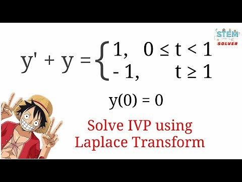 7.3-64 Use Laplace Transform to solve IVP y'+y=f(t), y(0)=0 | DE