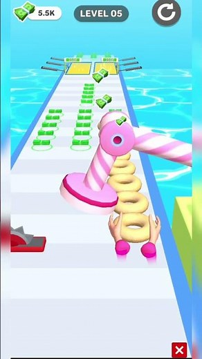 cake running 3d level 5 complete 100 | satisfying gameplay #gaming #cake