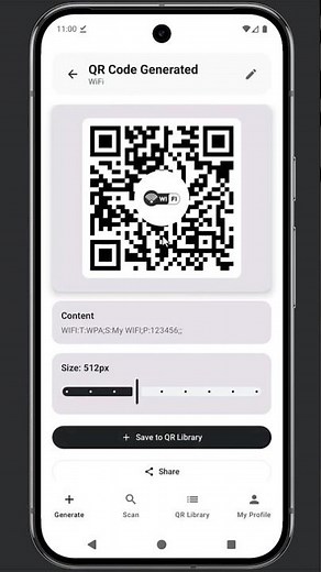 Share WiFi Instantly with QR Code app on Android