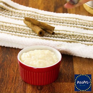 This Classic Vanilla Rice Pudding is simple to make and highlights the flavor of vanilla as the crown jewel. A favorite recipe of mine with a sprinkle of cinnamon! Recipe: http://bit.ly/NumsRicePudding | Num's the word